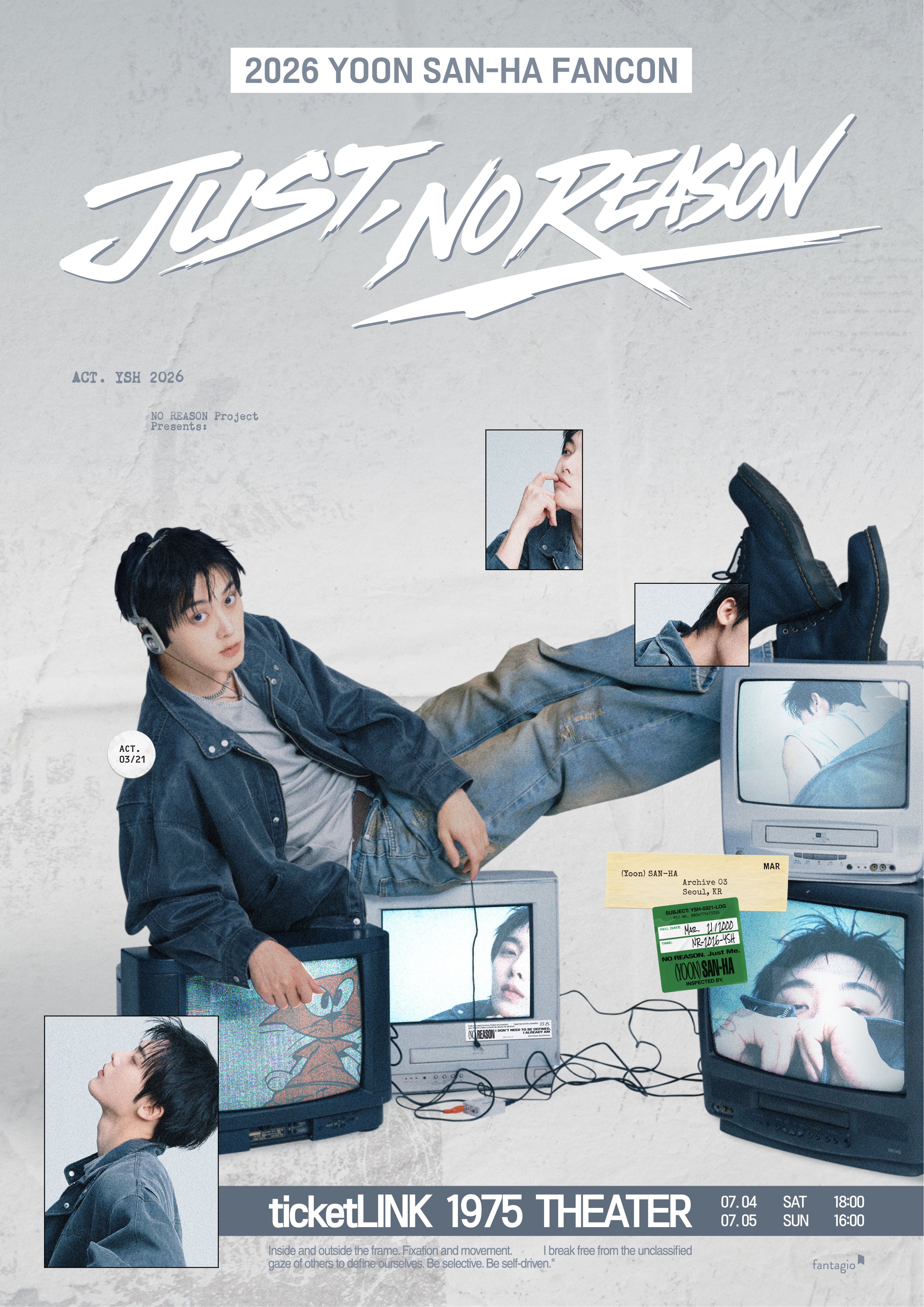 2026 YOON SAN-HA FANCON [JUST, NO REASON] 